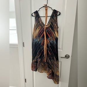 Cute and Unique GB Asymmetrical Dress with Belt, Size Small